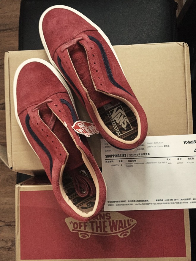 【上手玩】买双骚红过新年!Vans Old Skool Reissue+ 开箱文-Vans爱好者