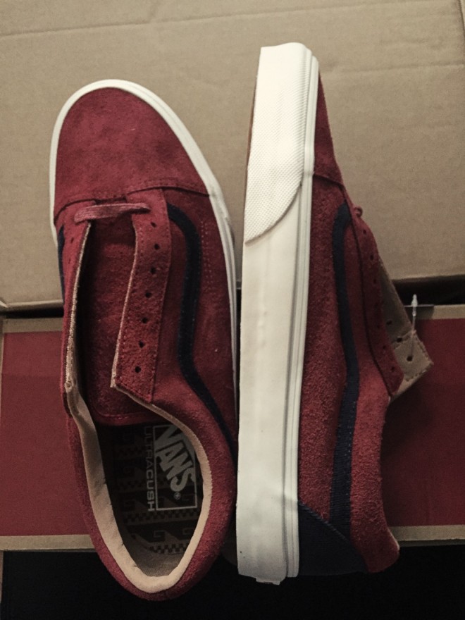 【上手玩】买双骚红过新年!Vans Old Skool Reissue+ 开箱文-Vans爱好者