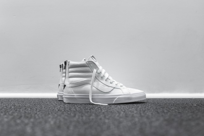 【详览】Vans Sk8-Hi Zip 纯白配色鞋款-Vans爱好者