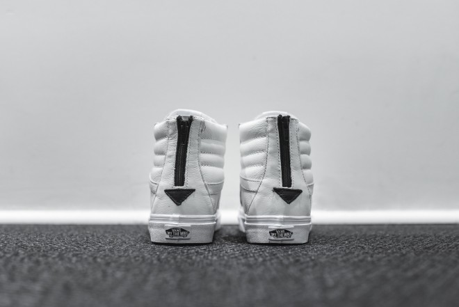 【详览】Vans Sk8-Hi Zip 纯白配色鞋款-Vans爱好者