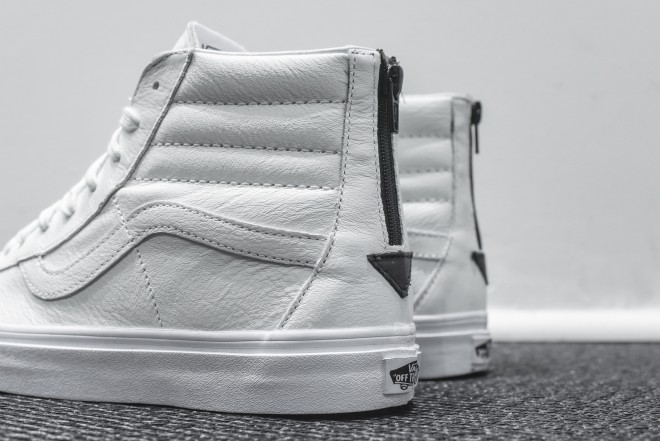 【详览】Vans Sk8-Hi Zip 纯白配色鞋款-Vans爱好者