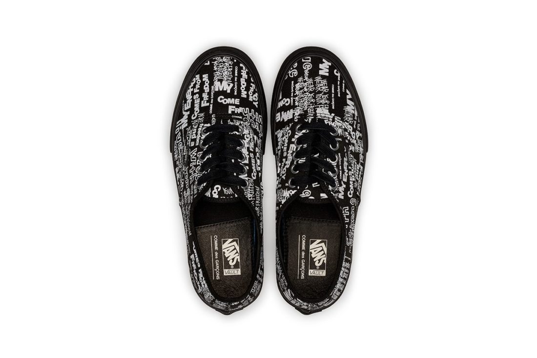 COMME des GARÇONS x Vans Vault OG Authentic LX 联名鞋款-Vans爱好者